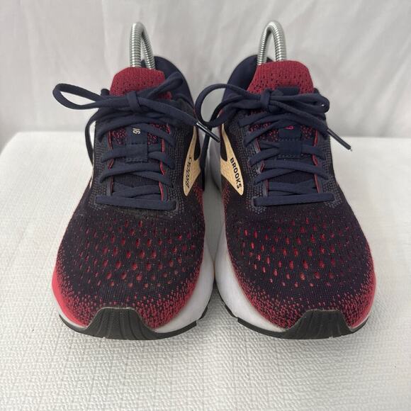 Brooks Ghost 16 Shoes Womens Size 8.5 B Running Peacoat Raspberry Apricot - Picture 2 of 12